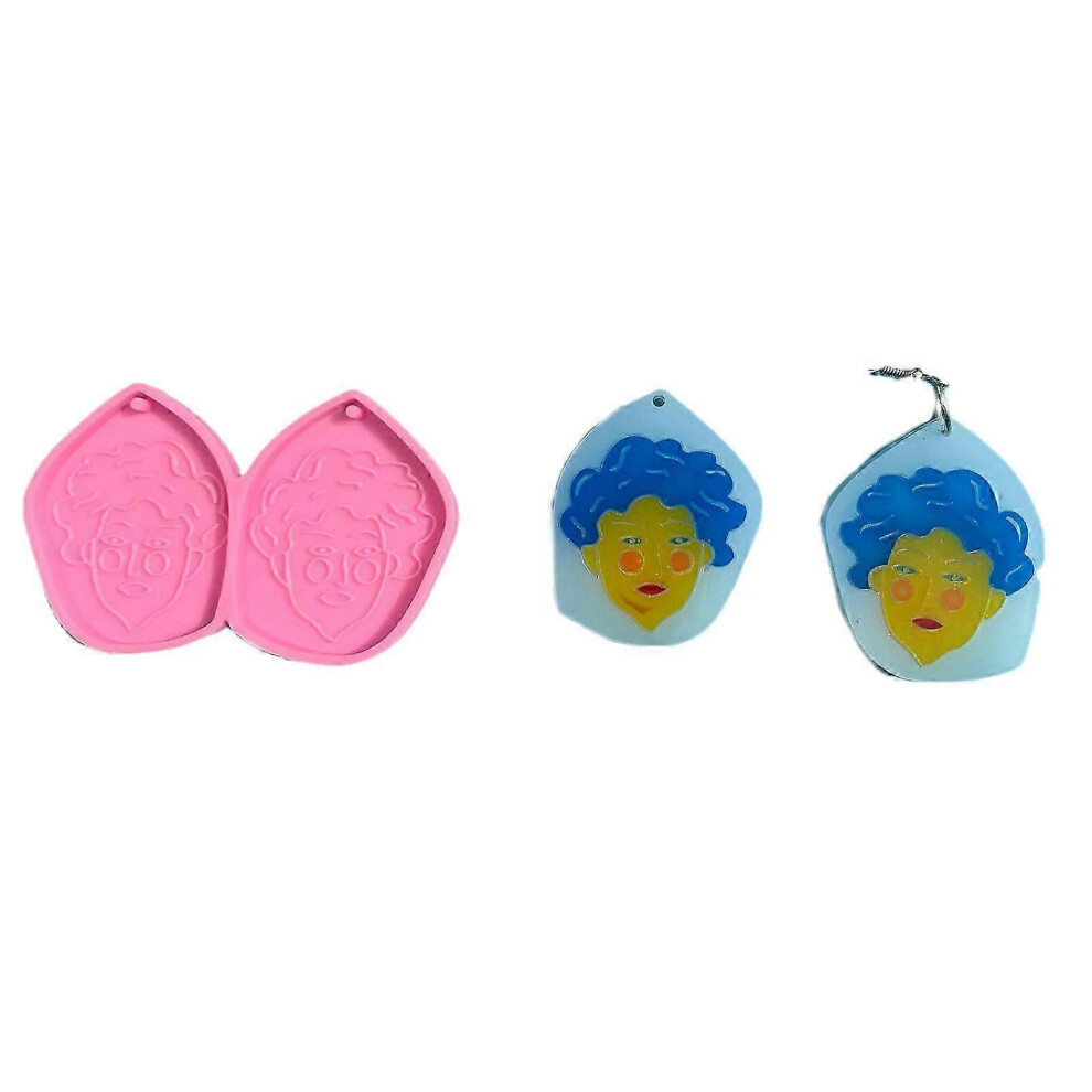 Kikidex (As Show, Style 5) Handmade Earrings Epoxy Resin Mold Eardrop Danglers Silicone Mould Diy Crafts