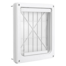 Dog and Cat Door Weatherproof, Adjustable Tunnel Design, Transparent Flap, Pet Safe Gate Fits Most Doors
