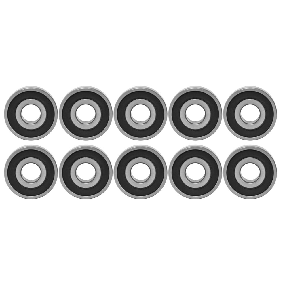 10Pcs Rubber Sealed Ball Bearings 6300-6304, Durable Steel, Multiple Sizes 8131357677958