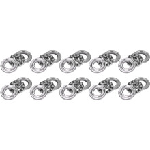 10 piezas de cojinete de bolas de empuje 51204 20x40x14 mm plateado