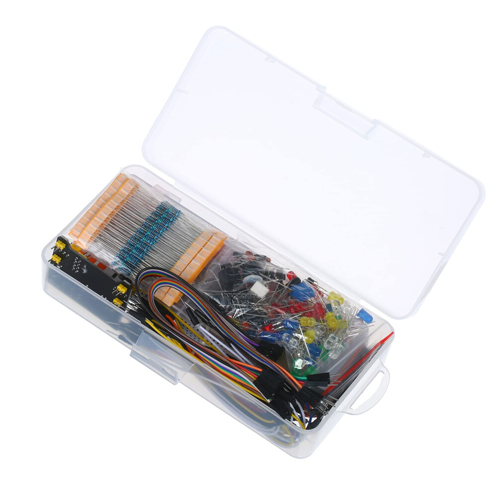 830 Breadboard Set Electronics Component Starter Diy Kit With Plastic Box Compatible With R3 Component Package 9354506667542