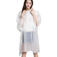 Adult Raincoat EVA Waterproof Rainwear Outdoor Gear-White