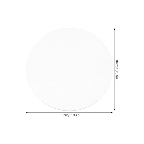 5 Pièces Plaque Transparente Ronde Cercles Pour DIY 1