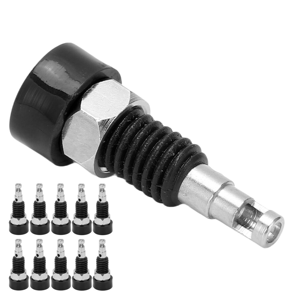 10Pcs 2Mm Banana Female Jack Socket Connectors For Electronic Instruments Black 5021357680153