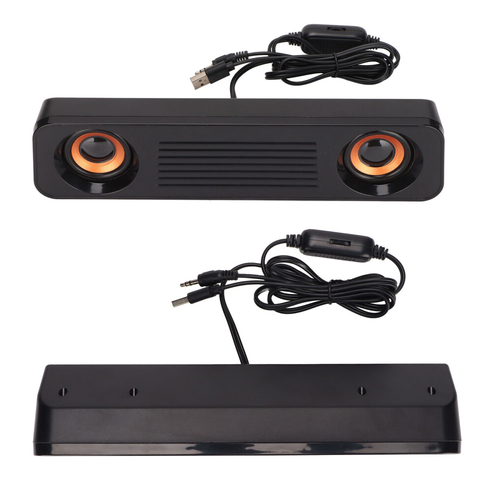 Usb Powered Wired Stereo Speaker With Subwoofer 3.5Mm Jack Desktop Use 9401357680609