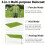 Vêtements de pluie imperméables surdimensionnés d'EVA-Jaune 6