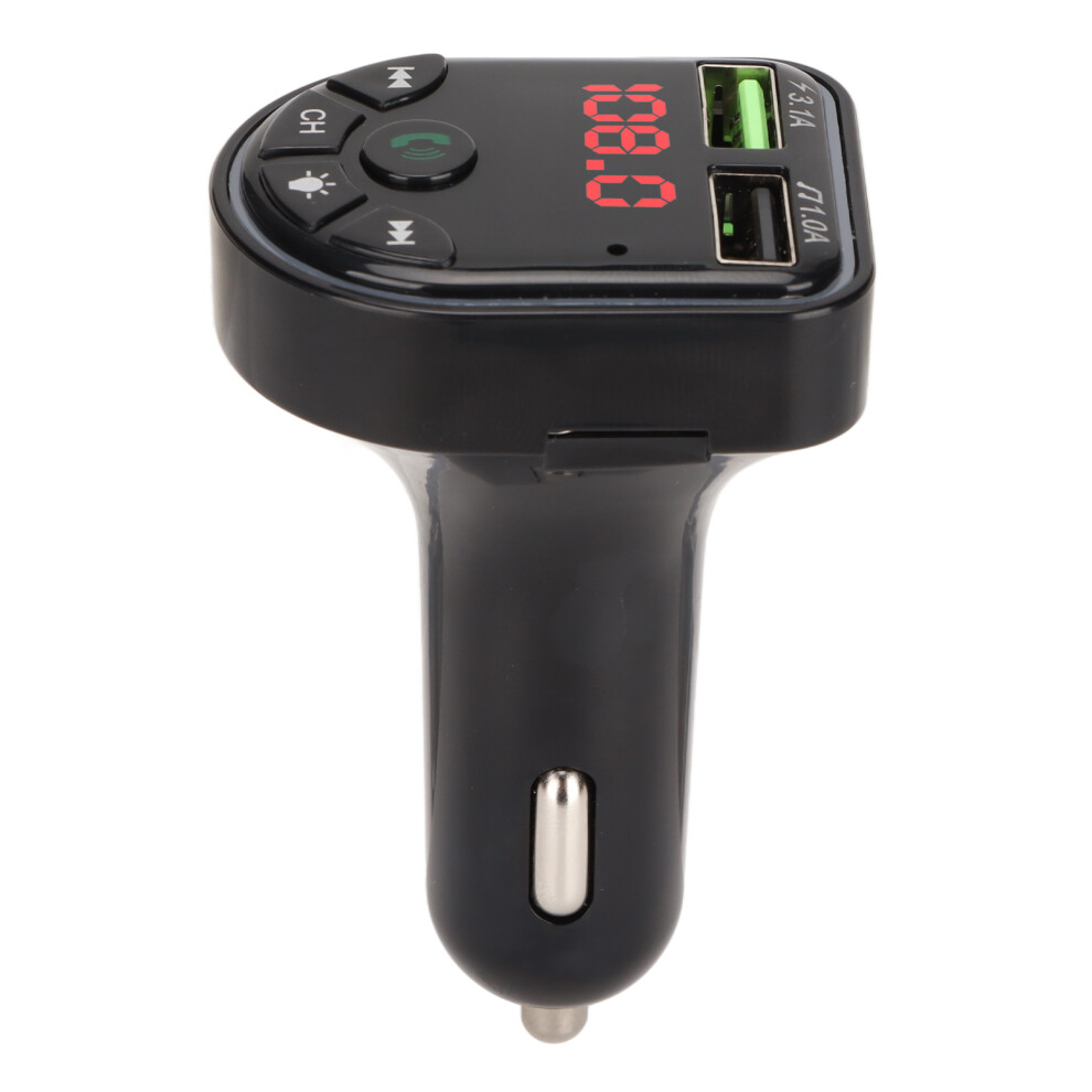 Car Bluetooth Mp3 Player Usb U Disk Fm Transmitter With Led 5V, 32G Light 6901357681260