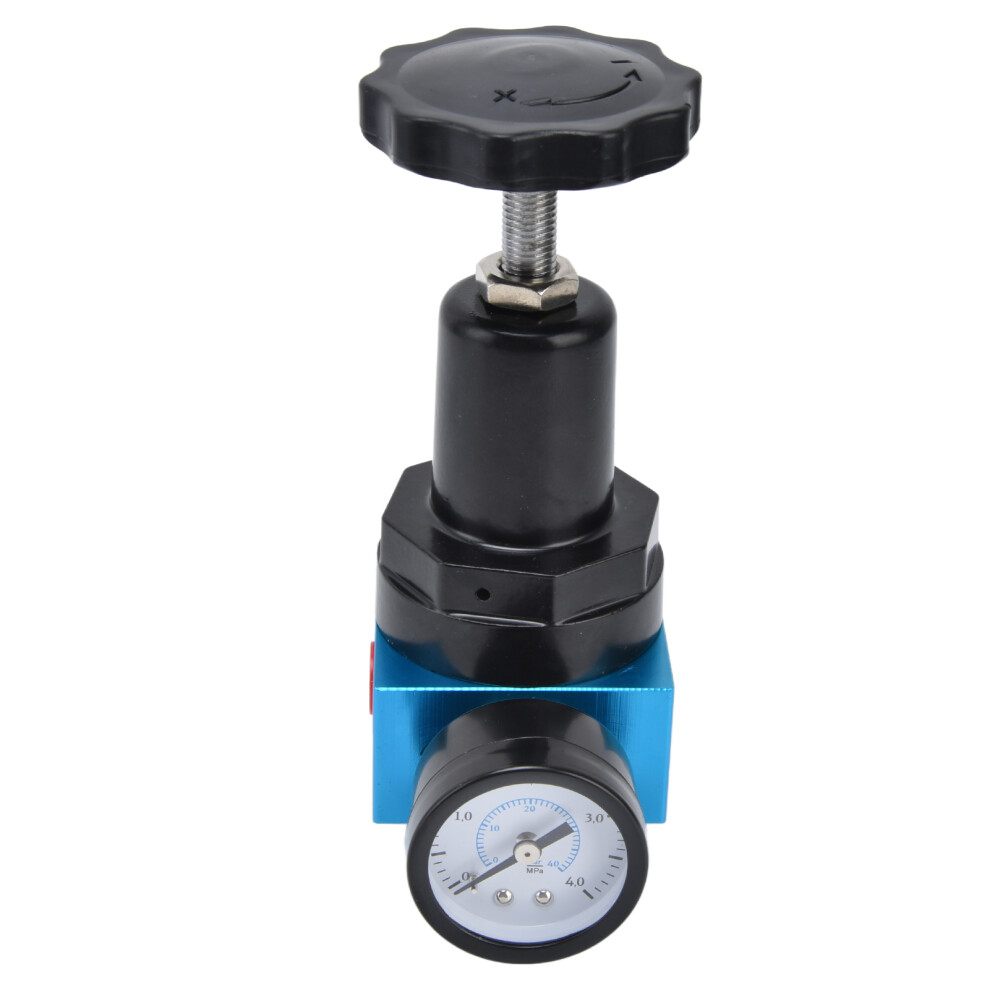 Mini Air Pressure Regulator G1/4 Aluminum Alloy 0.05-3.5Mpa Red 9301357682521