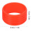 2pcs Red Silicone Tennis Racket Handle Sweat Absorption Overgrip Fixing Ring 5