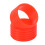 2pcs Red Silicone Tennis Racket Handle Sweat Absorption Overgrip Fixing Ring 3