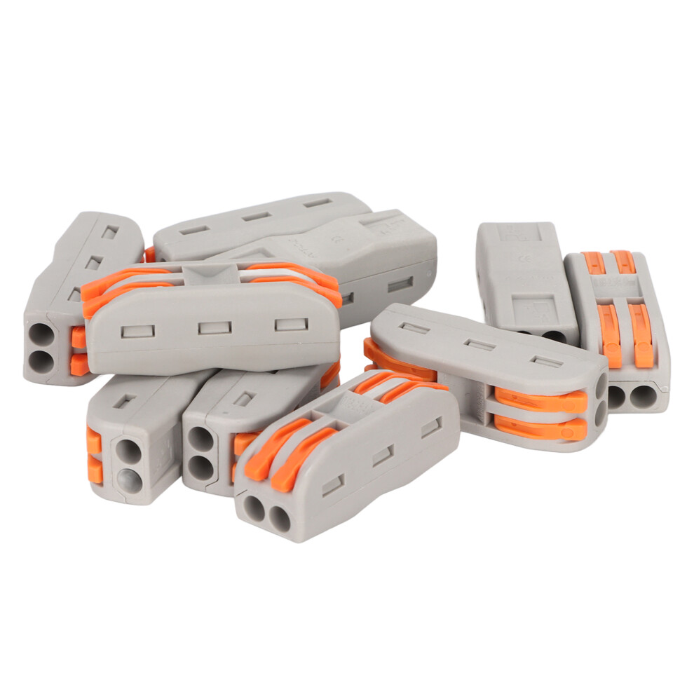 25Pcs Compact Wire Connectors Pct 2-2 4 Hole 32A Orange 4911357683852