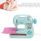 Mini Sewing Machine Toy Kit for Kids Compact Beginner's Sewing Tool 8