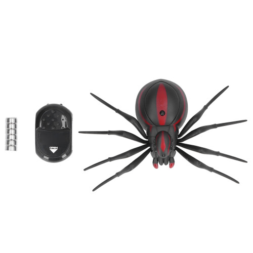 Remote Control Spider with Glowing Eyes Ideal for Holiday Pranks 1