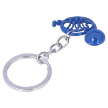 Englisch: French Horn Music Keychain Blue Metal Mini Gift for Musicians and Music Lovers
Deutsch: Flügelhorn-Musik-Schlüsselanhänger