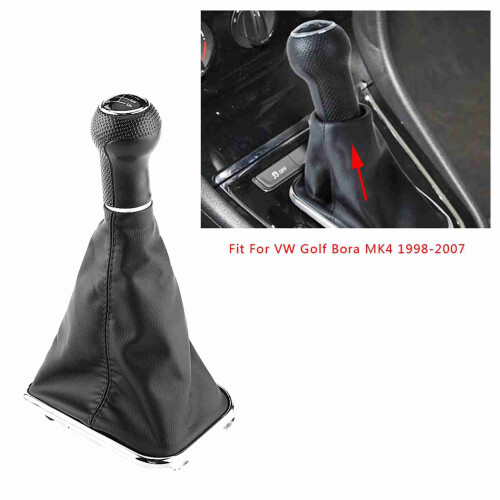 Car Gear Shift Knob Stick Gaiter Boot Frame Kit for Bora Golf MK4 2
