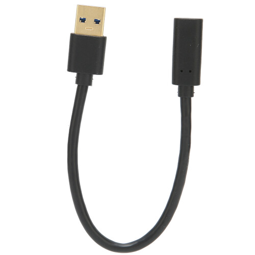Câble USB-A vers USB-C plaqué or 20 cm 5 Gbps USB 3.0 1