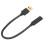 Câble USB-A vers USB-C plaqué or 20 cm 5 Gbps USB 3.0 6