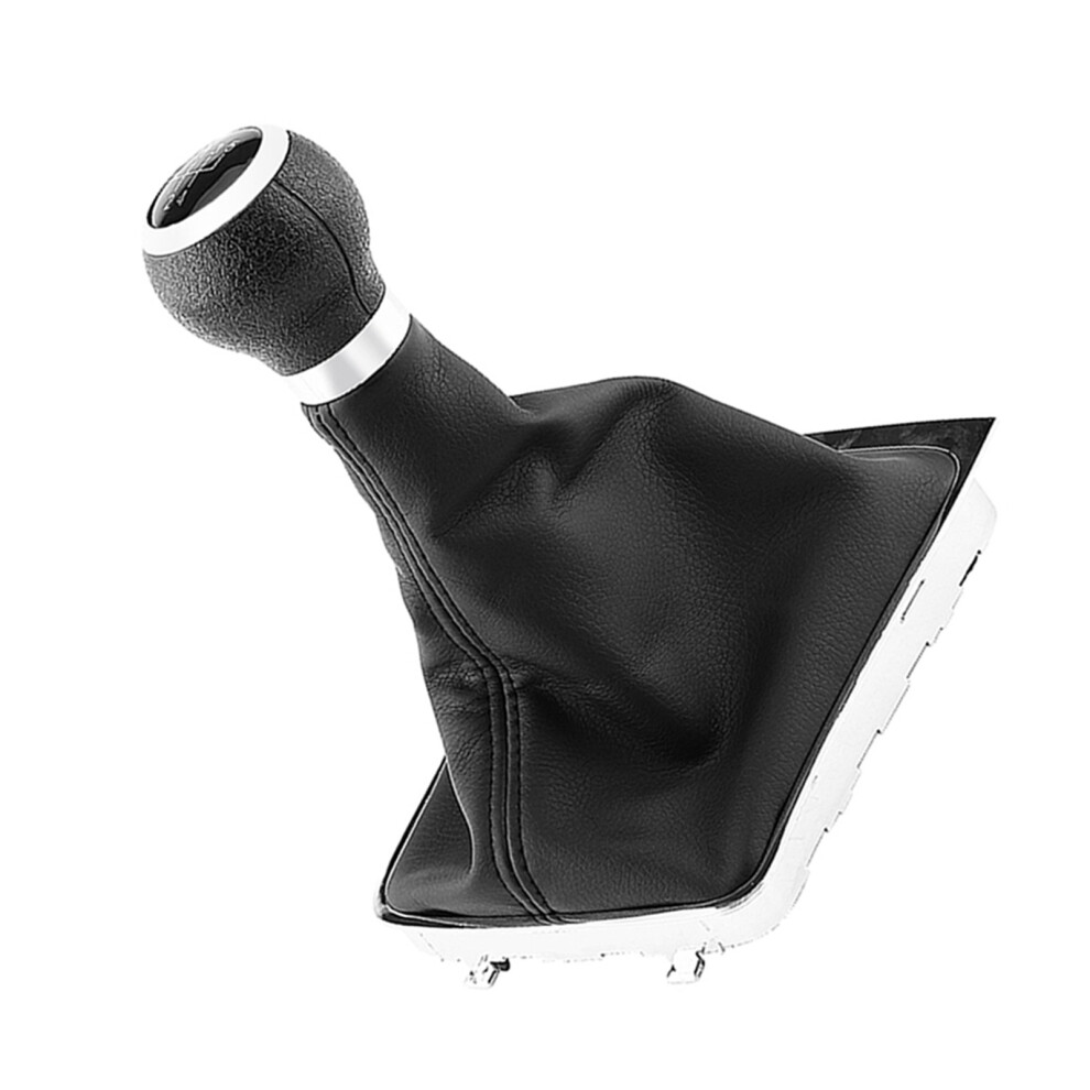5 Speed Gear Shift Knob Gaiter Boot Kit For Passat B6 2006-2010 Black 6901357689686