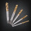 High-Quality Titanium HSS Screw Taps 5pc Set M3-M8 Spiral Thread Cutting Tools 9