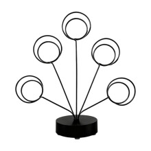 5 Branch Photo Note Organiser Tree Stable Round-Black round