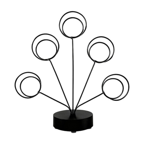 5 Branch Photo Note Organiser Tree Stable Round-Black round