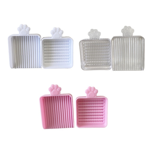 2Pcs Portable Bead Sorting Tool Art Supply Container Craft-Pink 1
