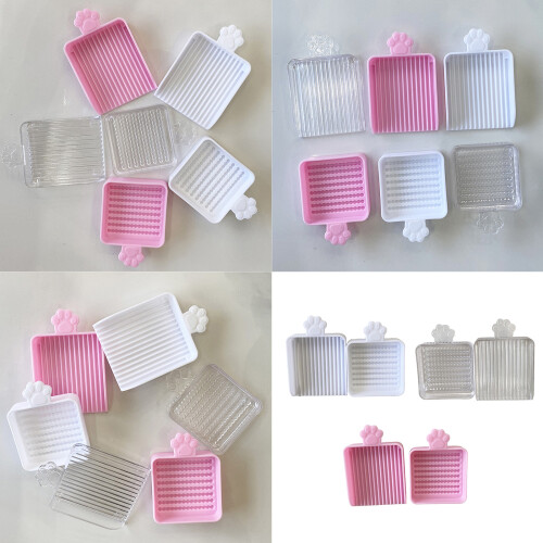 2Pcs Portable Bead Sorting Tool Art Supply Container Craft-Pink 2