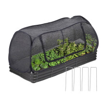 Recyclable Garden Cover Zippered Ventilation Cold Weather-Black