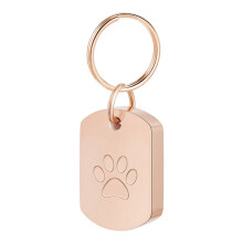 Pet Cremation Jewelry for Ashes Pendants Dog Paws-rose gold