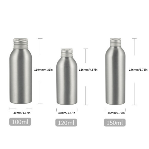 5 Pack Metal Water Bottles Efficient Aluminum-150ml 2