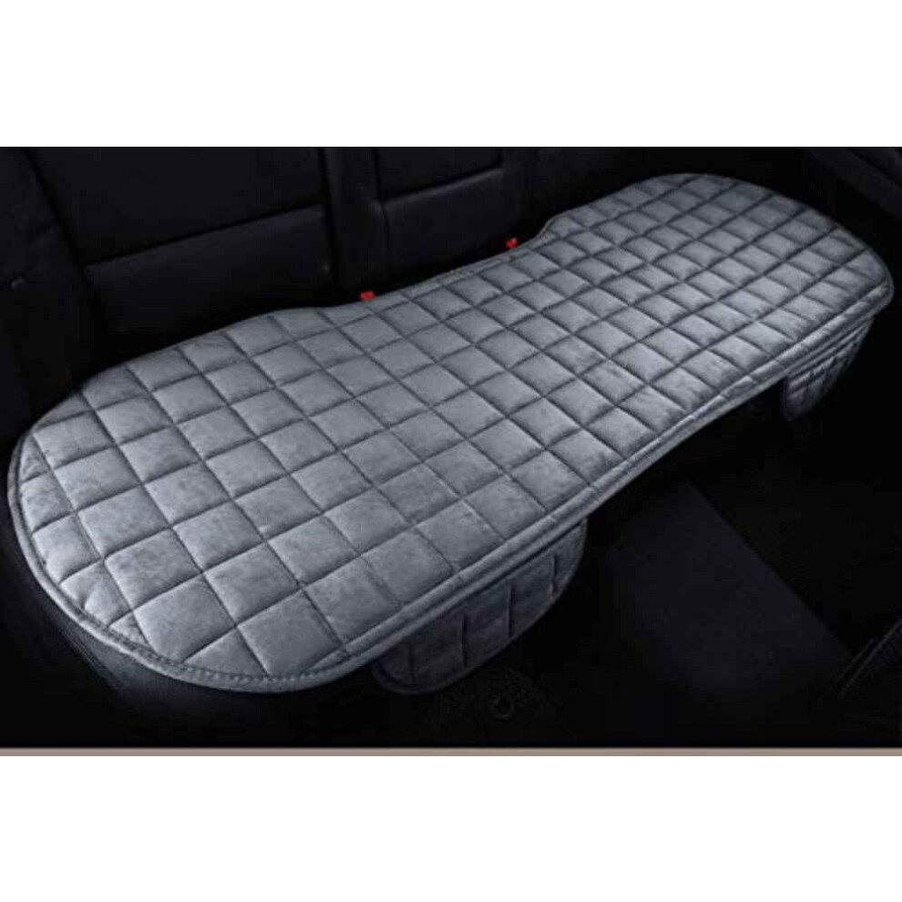 Soft Car Seat Cover, Plush Cushion Pad Mat Protector, Universal Rear Seat Bottom Cover For Sedan, Hatchback, Suv, Gray 9067246489083