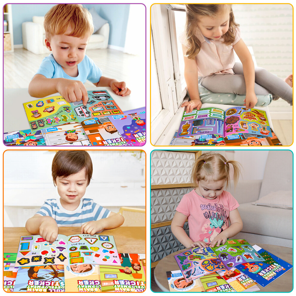 10pieces Stimulating Sticker Books For Kids Various Themes And Well-image-OPC-PMQ2TRX-NEW