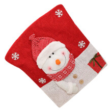 Weihnachtsmann-Stuhlrückenbezüge für Zuhause, Party,-Schneemann