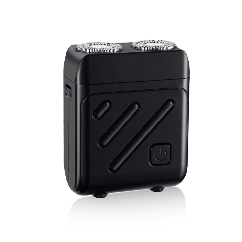 (BLACK) Portable Electric Shave Machine Shaver Dual - Dry for Travel Trips-image-OPC-PMQ552B-NEW
