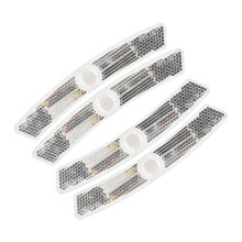 Bicycle Reflector Plastic White Spoke Reflector For Bike Wheel Bicycle Spoke Decorations Wheel Reflectors