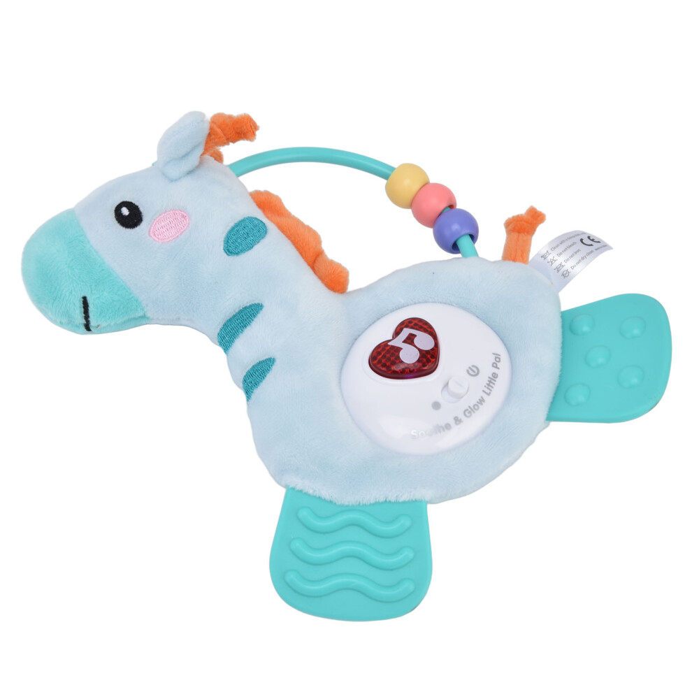 Baby Horse Teether Plush Doll Toy For 0-3 Years, Green