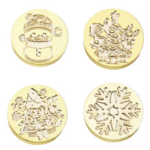 4 Stuks Kerst Stempel Hoofd Afdichting Stempel Hoofd-Stijl één