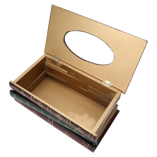 Buchförmige Tissue-Box, Heimdekoration, 2