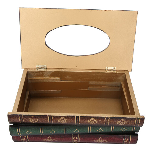 Buchförmige Tissue-Box, Heimdekoration, 1