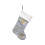Elegant Embroidery Letter Christmas Sock-D type silver gray 1