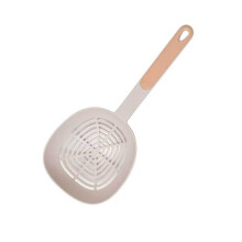 Multi-functional Filter Spoon Dumpling Noodles Drain Scoop Long Handle Nylon Colander Pink Kitchen Utensil