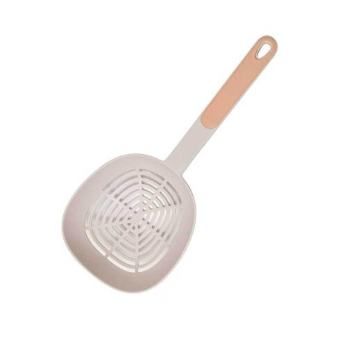 Multi-functional Filter Spoon Dumpling Noodles Drain Scoop Long Handle Nylon Colander Pink Kitchen Utensil