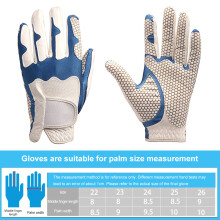 Herren Elastische Silikon-Anti-Rutsch-Handschuhe für die linke Hand, Größe M/L, Weiß/Blau