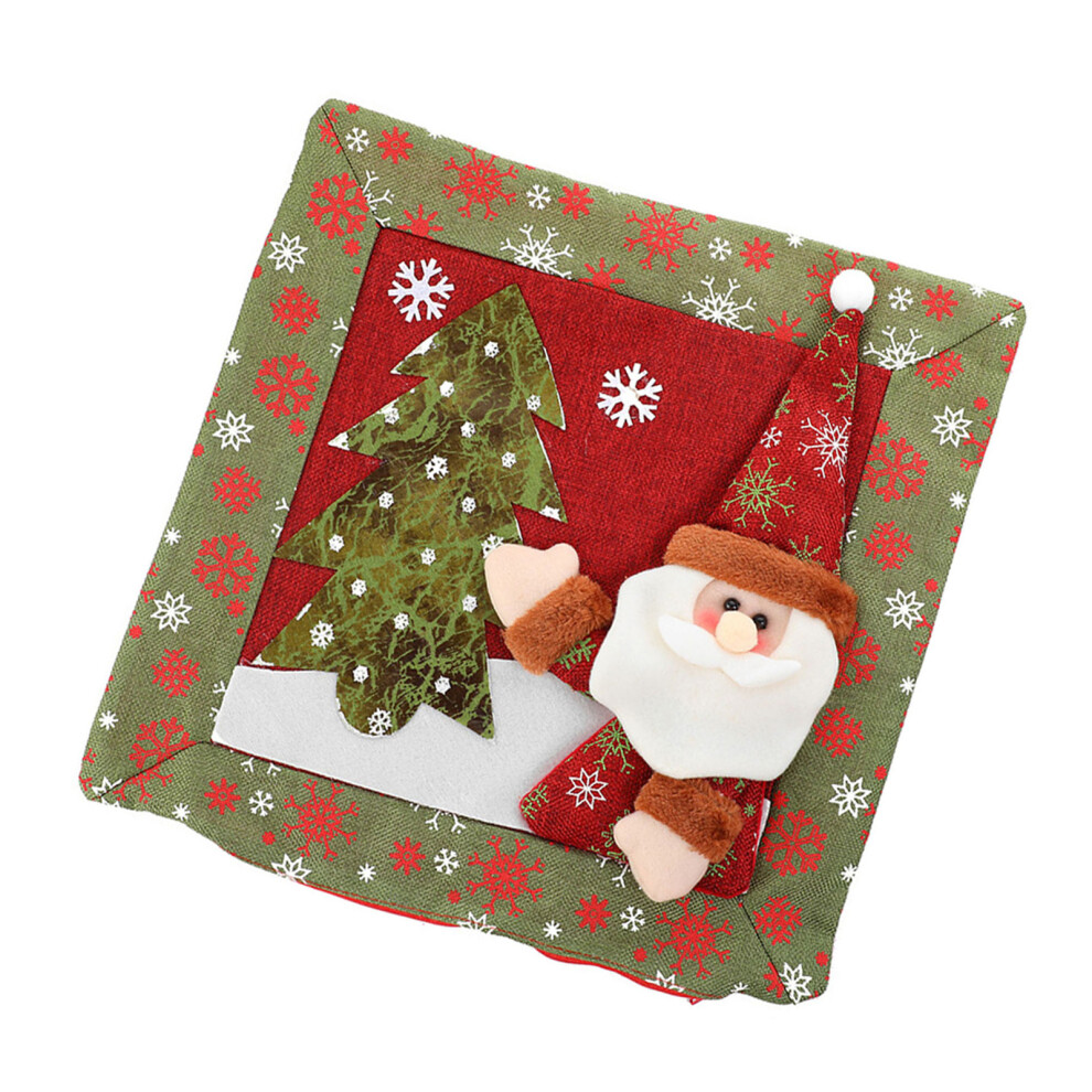 Christmas Themed Linen Pillowcases Santa Snowman-Santa Claus-image-OPC-PMQ56RN-NEW