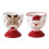 Decorative Santa/Elk Ceramic Eggs Cup Small-Christmas egg cups 3