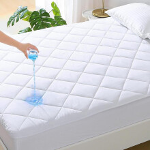 (Super King) Waterproof Bed Sheet - Cooling Mattress Protector Cover – Elegant Extra Deep Quilted Bed Protection – Waterproof, Breathable,