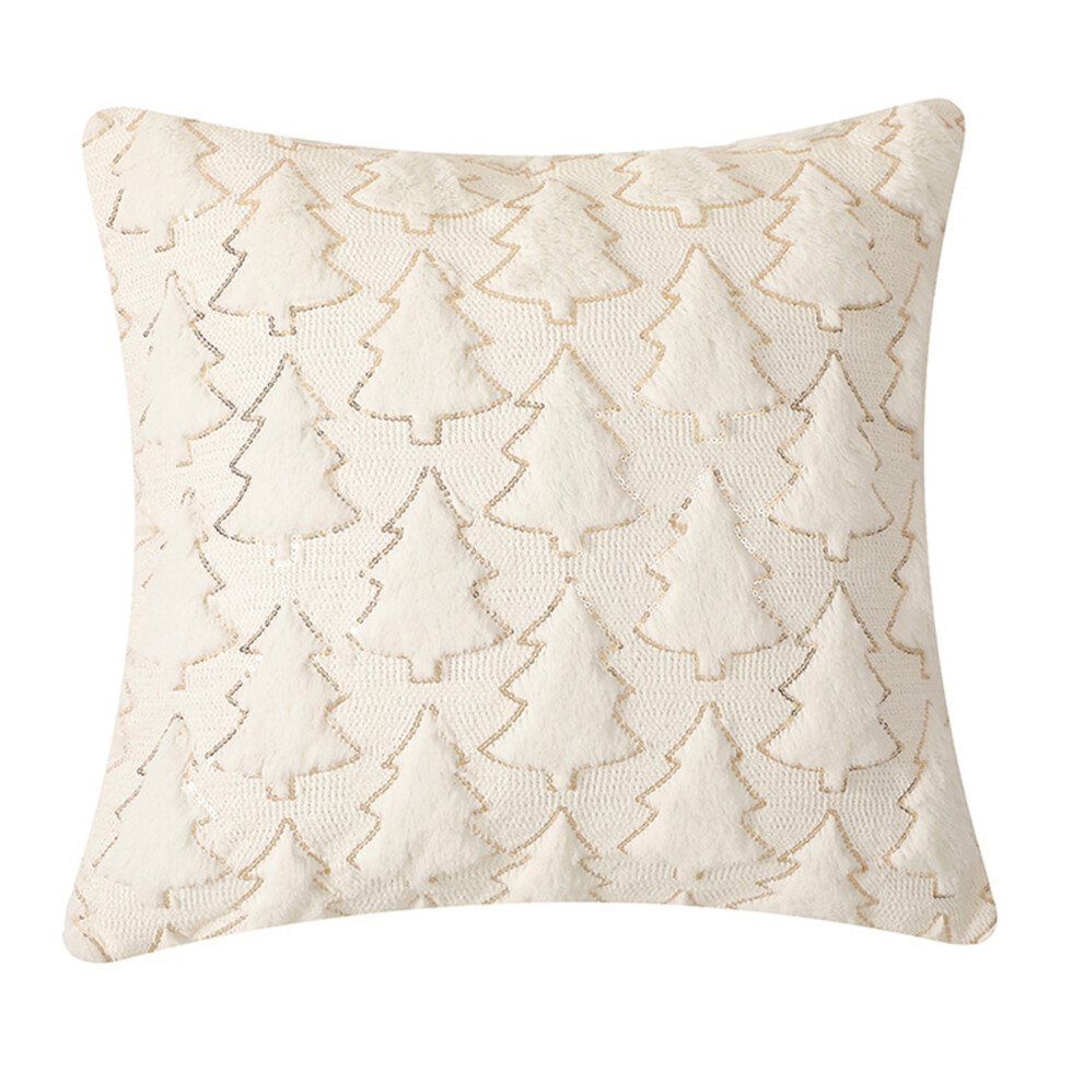 Soft Cushions Case Pillow Cover Pillowcase-450*450mm Cream rice