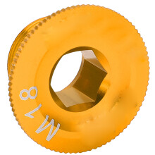 Vis de cache de manivelle M18 pour VTT 9 g doré