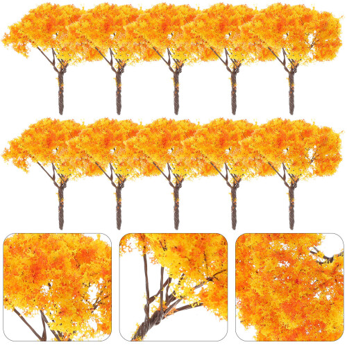 10 Pezzi Miniatura Albero Decorativo Centrotavola Artificiale 2