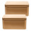 2Pcs Golden Tea Box Tinplate Bulk Tea Storage Organizer with Lid 9